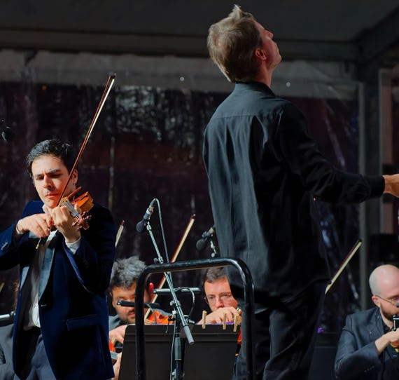 Thomas Lefort 2024, violoniste, avec Julien Leroy, chef d'orchestre