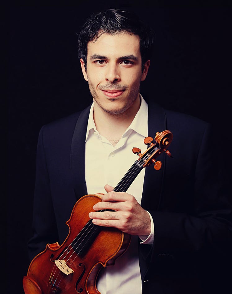 Thomas Lefort 2021, violoniste. Photo de Caroline Doutre.