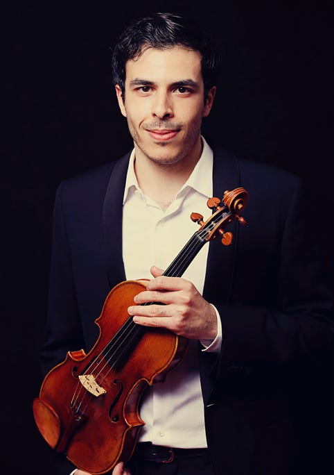 Thomas Lefort 2021, violoniste. Photo de Caroline Doutre.